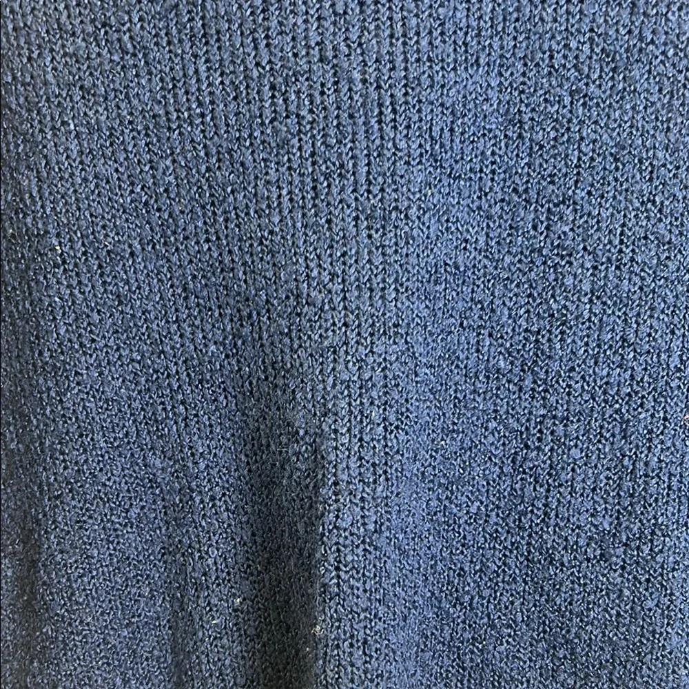 Divided Blue Crew Neck Sweater with Textured Knit
